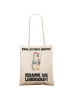 Mr. & Mrs. Panda Schultasche Hebamme Leidenschaft mit Spruch in Creme