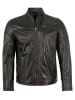 Milestone Lederjacke Lammnappa in Schwarz