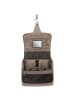 Reisenthel cosmetics toiletbag XL - Kulturbeutel 28 cm (leo vanilla) in herringbone mokka