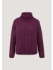 Hessnatur Strick Rollkragenpullover in fuchsia