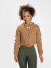 Hummel Hoodie Hmllegacy Woman Cropped Hoodie in TIGERS EYE