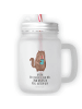 Mr. & Mrs. Panda Trinkglas Mason Jar Katze Dose mit Spruch in Transparent