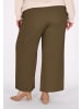 Usha Women Plus Size Pants in green olive