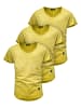 Amaci&Sons T-Shirts 3er-Pack 3. SAN FRANCISCO in (3x Gelb)