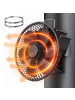 relaxdays Kaminventilator in Schwarz - (B)17 x (H)19 x (T)19 cm