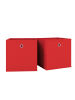 VCM  2er Set Faltbox Klappbox Aufbewahrungsbox Boxas in Rot