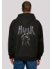 F4NT4STIC Ultra Heavy Hoodie Marvel Hulk Punch Logo Fist in schwarz