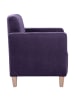 58 aufm Kessel SESSEL Karol Bezug Veloursstoff Buche natur / violett