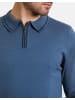 Threadbare Langarm-Polo Barrow in Blau/ Navy