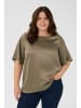 KAFFE curve Kurzarm-Bluse KCdina Regular fit in Morel
