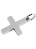 Adeliás Unisex Anhänger – Kreuz Kreuzanhänger aus Edelstahl in silber