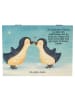 Mr. & Mrs. Panda Aufbewahrungsbox Pinguin Liebe Design mit Spruch in Weiß