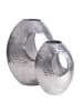 FineBuy Blumentopf in Silber / Aluminium / 29x17x39