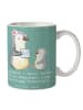 Mr. & Mrs. Panda Tasse Logopädin Helden mit Spruch in Meeresbrise