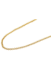 Adeliás Unisex Halskette – Erbskette aus Edelstahl 80+5 in gold