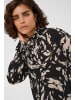 Kaffe Langarm-Bluse KAamber Regular fit in Black Gray Graphic