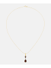 Diamant L'éternel Kette mit Anhänger, mit Granat, 375 Gelbgold