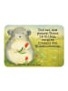 Mr. & Mrs. Panda Magnet Chinchilla Blume Design mit Spruch in Weiß