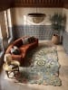 KADIMA DESIGN Teppich Wolle Handgetuftet CHAR Shaped Botanisch Floral Wohnzimmer in Grün
