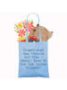 Mr. & Mrs. Panda Uni Tasche Spruch Florist Erde Lächeln mit Spruch in Sky Blue