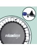 relaxdays Trampolin in Blau - Ø 95 cm