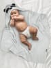 normani 2 x Baby Wickeltücher aus Bio-Baumwolle in Hellgrau