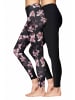 H.I.S Leggings in gemustert-schwarz, schwarz