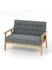 COSTWAY 2 Sitzer Sofa in Grau