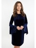 Albee Women Minikleid Aus Samt in Marine