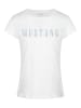 Mustang T-Shirt Alexia C Logo in Weiß