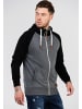 SOUL STAR Sweatjacke - MSWEVERETT Hoodie Weicher Kapuzenpullover Sweatshirt in Dunkelgrau