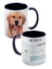 United Labels Hunde Tasse - Golden Retriever - Hund ist allergisch aus Keramik 320 ml in blau