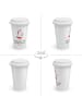 Mr. & Mrs. Panda To Go Becher Einhorn Dame mit Spruch in Weiß