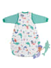 Schlummersack Babyschlafsack, 2.5 TOG in Weiß-Türkis