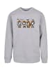 F4NT4STIC Sweatshirt Cowboy Geist Halloween in grau meliert