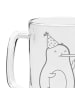 Mr. & Mrs. Panda Gravur Bierkrug Avocado Feier ohne Spruch in Transparent