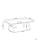 Beliani Couchtisch WALKER in Braun/Weiß - (W) 70 x (H) 40 x (L) 120 cm