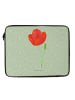 Mr. & Mrs. Panda Laptop Tasche Blume Mohnblume ohne Spruch in Blattgrün