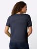 WITT WEIDEN Kurzarm-Pullover in marine