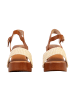 Joia Sandalen mit Absatz und Riemchen Beige
