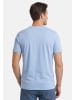 Redmond T-Shirt Basic in Blau / hellblau