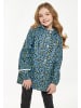 Schmuddelwedda Mädchen (Kids) Regenjacke in Stahlblau Limette Leo