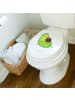 Mr. & Mrs. Panda Motiv WC Sitz Avocado Schwangerschaft ohne Spruch in Weiß