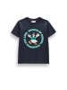 Coccodrillo Baumwoll-T-Shirt mit kurzen Ärmeln in dunkelblau