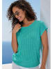 Vivance Kurzarmshirt in mint, creme