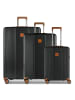 BRIC`s Ferrara 4 Rollen Kofferset 3-teilig mit Dehnfalte black