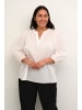 KAFFE curve Langarm-Bluse KCjolana Regular fit in Chalk