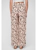 Cloud5ive Cloud5ive Summer Crepe-Pants with animal print in beige/black