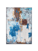 Beliani Wandbild mit Rahmen OMAGH in Blau - (W) 72 x (H) 103 x (L) 4 cm Vertikal