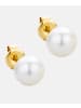 Diamant L'éternel Ohrringe aus 375 Gelbgold mit Perle